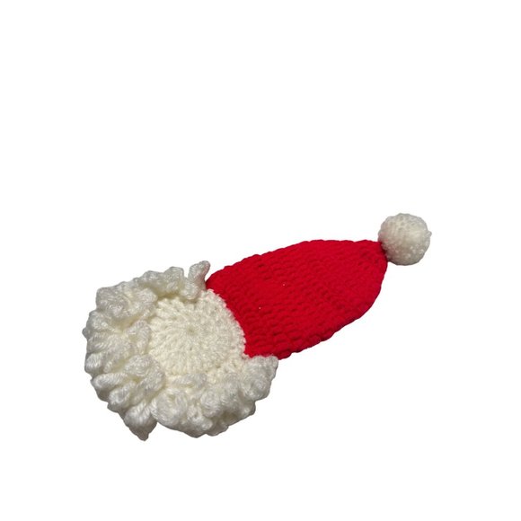 Vintage Rubber Faced Santa Head Handmade Decor Ornament - Picture 4 of 5